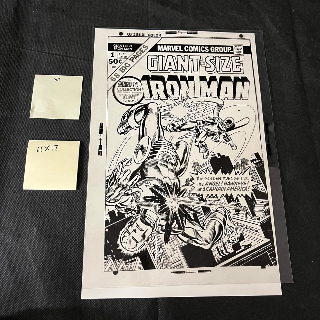 Giant-Size Iron Man 1 B/W Printing Proof (1 of 2)