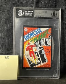 Joe Kubert Signed Beckett Certified Flash Postcard