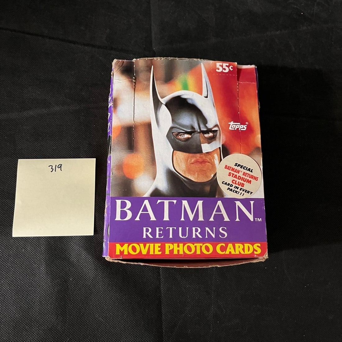 Topps Batman Returns Unopened Box: 36 Wax Pack Box We ship in-house! We ship internationally. We also offer pick up and we offer a discount for cash payments. Please look at pictures carefully to determine what you believe are the cond