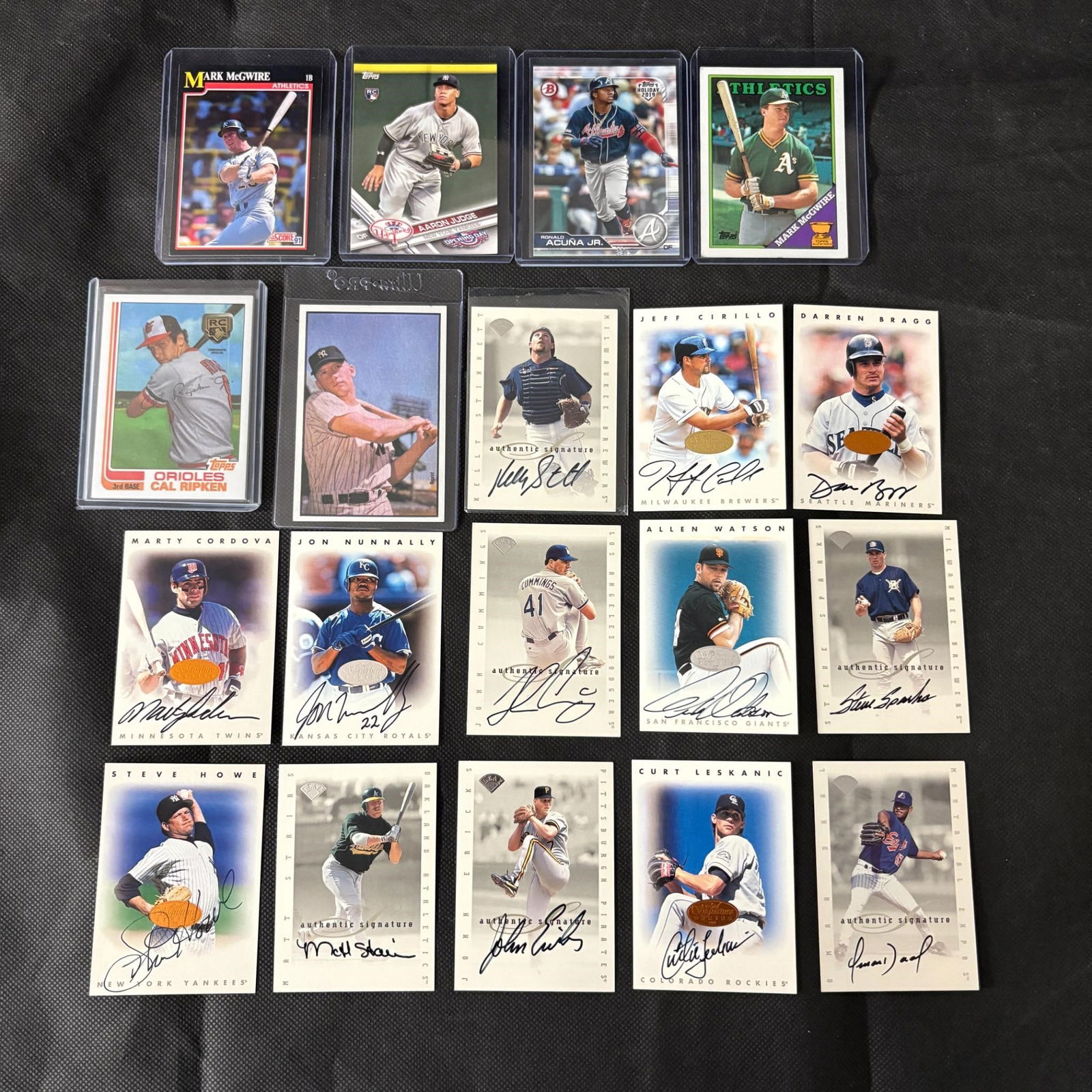 Large Autographed Baseball Card Lot + (1 of 7)