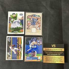 Autographed Baseball Cards, Jeter COA