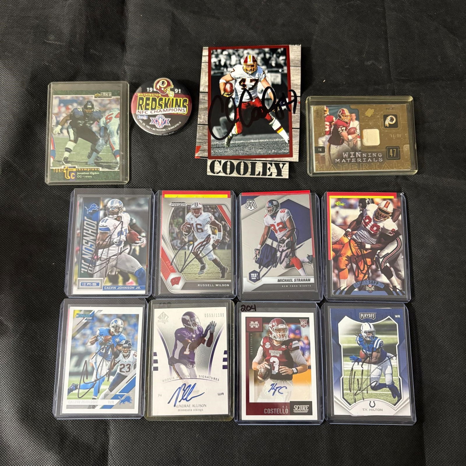 Autographed Football Card Lot, Some with COA (1 of 8)