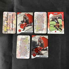 Odell Beckham Jr. Autographed Cards COA