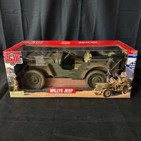 GI JOE Willys Jeep W/ .30 Caliber Machine Gun NIB