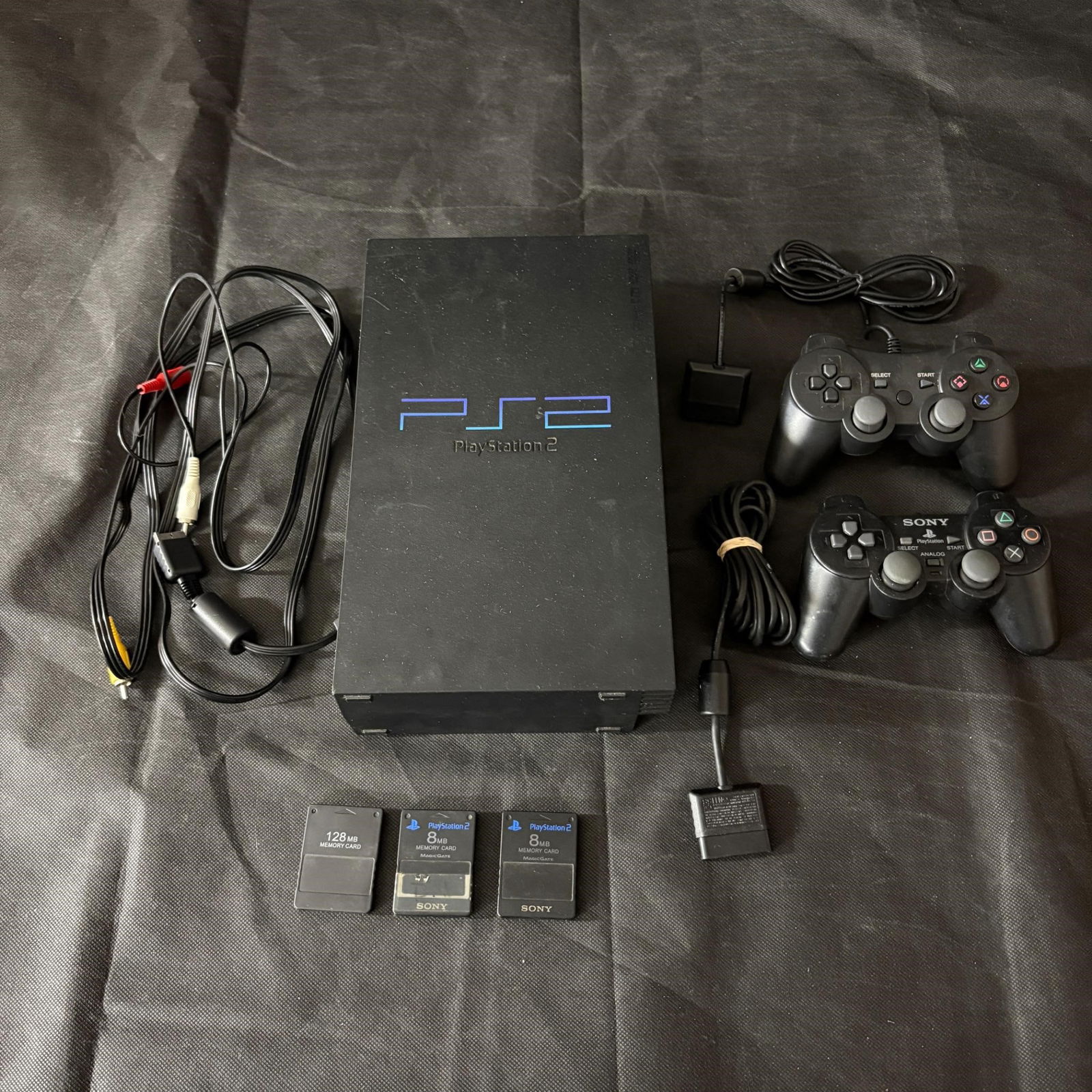Playstation 2 w/ Controllers and Memory Cards (1 of 5)