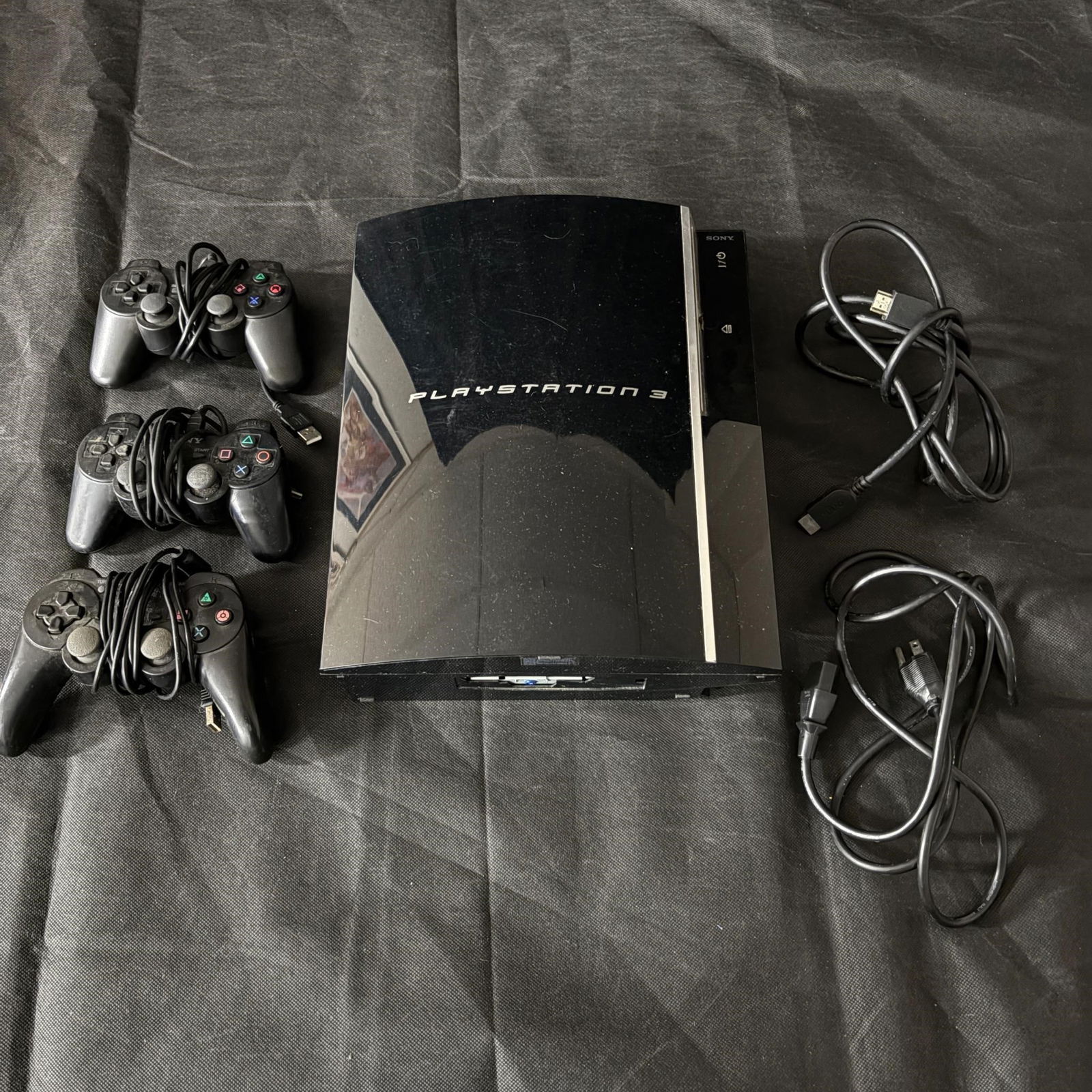 Playstation 3 Video Game Console and Controllers (1 of 6)
