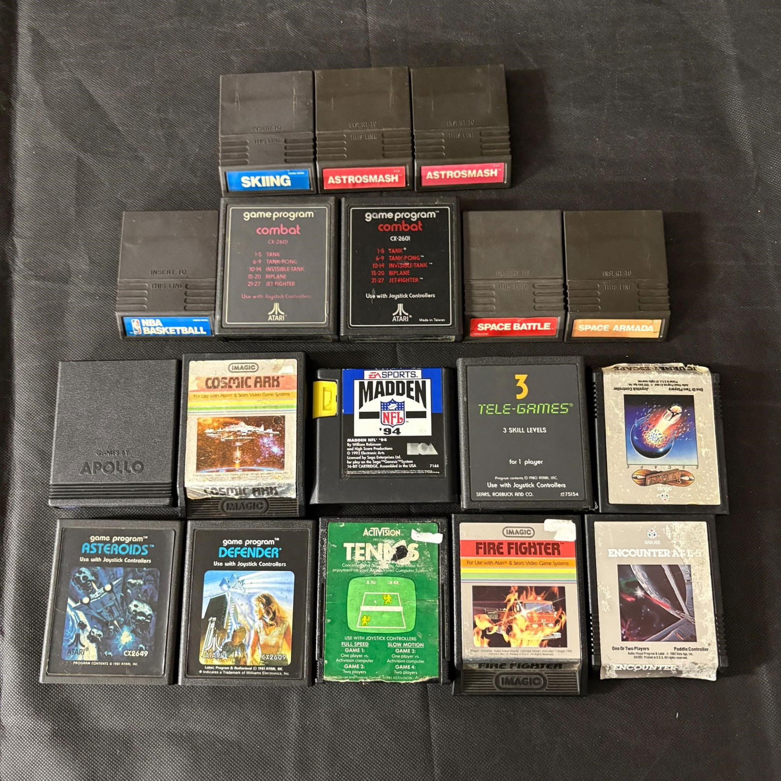 Lot of Vintage Video Games, Atari + (1 of 6)