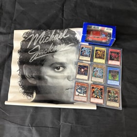 Mix collectibles lot, Yu-Gi-Oh, Tin Tin Car +