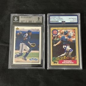 Rafael Palmeiro Auto, Carlos Delgado Graded Cards