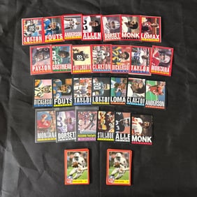 1985 NFL Wax Bottom Cards & Topps Full Lot