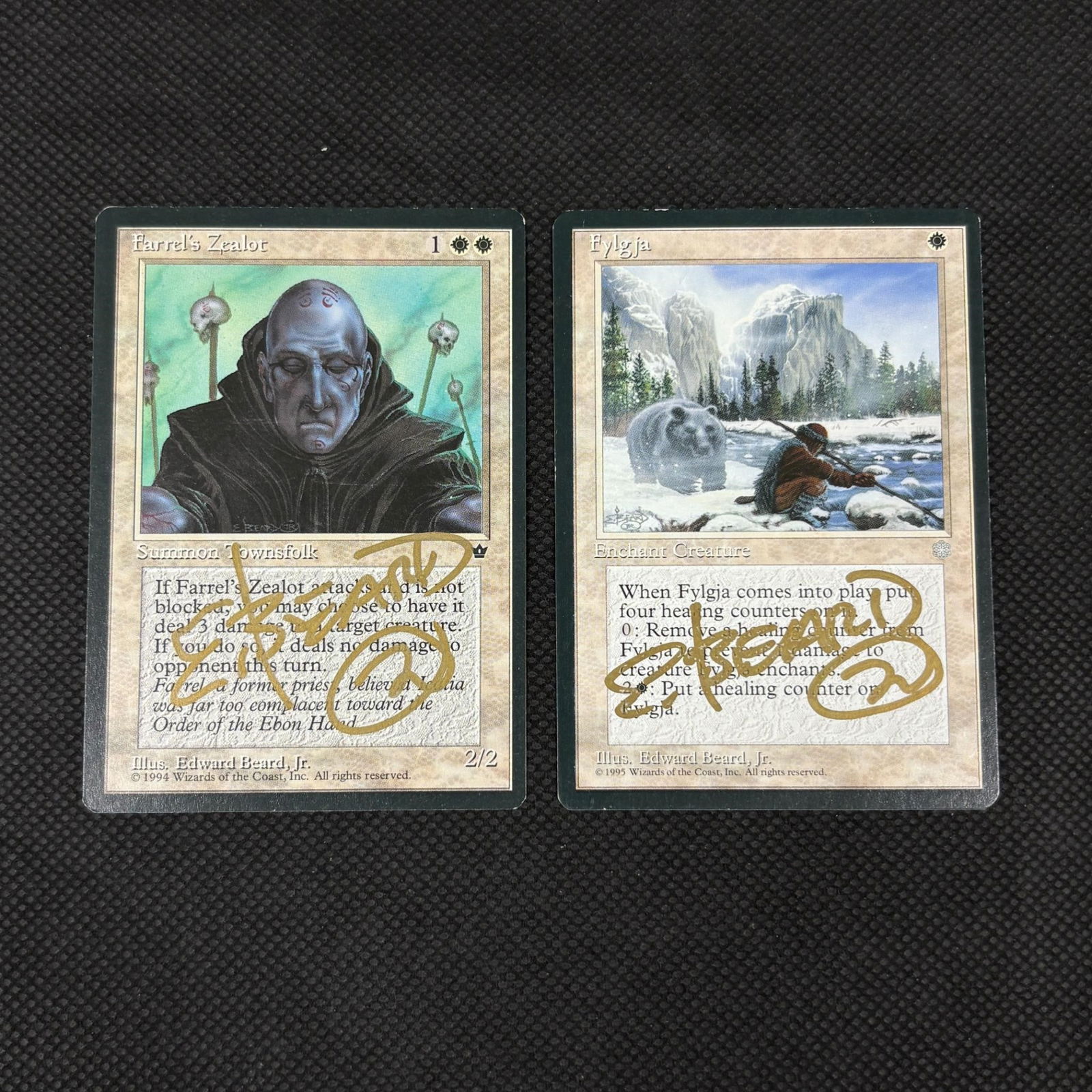 Edward Beard Signed Magic the Gathering Cards (1 of 2)