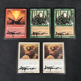Christopher Moeller Signed MTG Cards