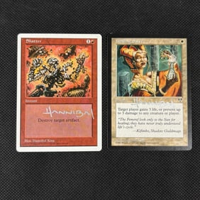 Hannibal Signed Vintage Magic the Gathering Cards