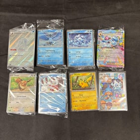 Snowflake Stamp Pokemon Cards, Double Swirl Eevee