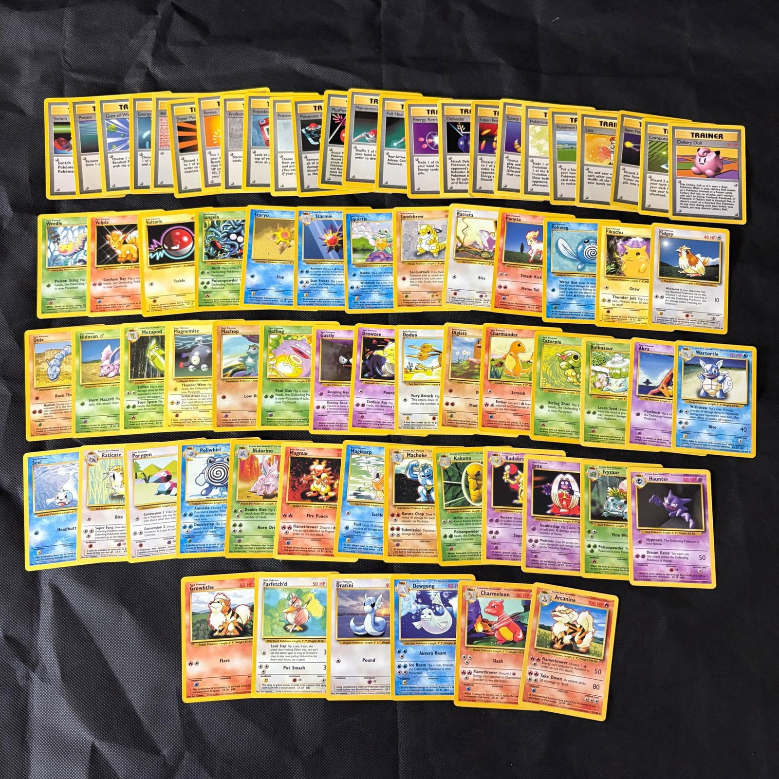 Complete Base Set Common & Uncommon Pokemon Cards (1 of 2)