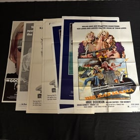 Large lot of 1970s Action One Sheets, Big Bad Mama