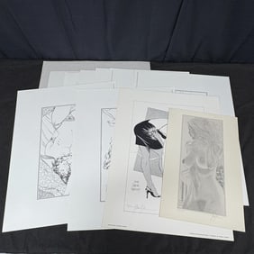 Steve Woron Signed Art Prints, Betty Page