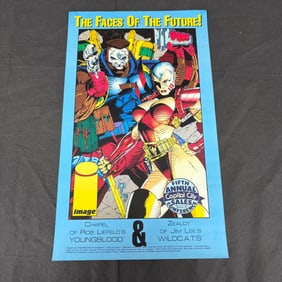 Jim Lee Signed Vintage Image Comics Poster