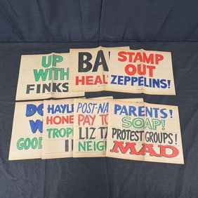 Vintage MAD Magazine Protest Signs