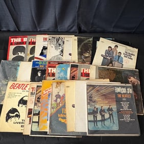 Large lot of Vintage Beatle Records
