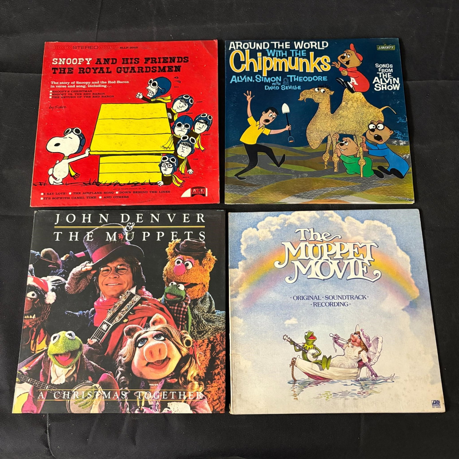 Muppets, Chipmunks, Peanuts Records: We ship in-house! We ship internationally. We also offer pick up and we offer a discount for cash payments. Please look at pictures carefully to determine what you believe are the condition of each lo