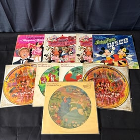 Large lot of Disney Records, Sealed Merriest Songs