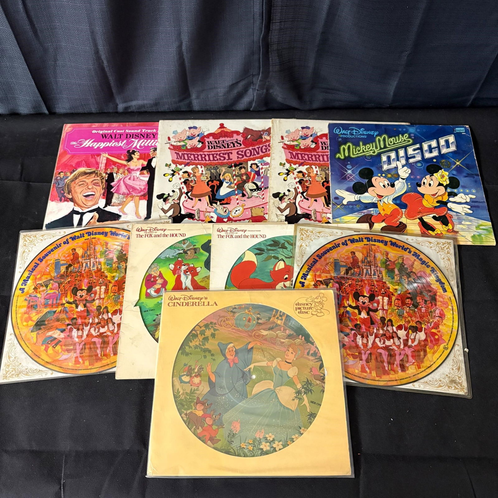 Large lot of Disney Records, Sealed Merriest Songs (1 of 6)