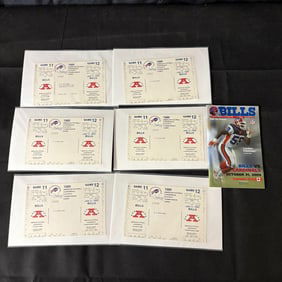 Unused Bills 1981 Conference Playoff Tickets +