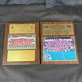 1987,91 Redskins Super Bowl Champ Plaques