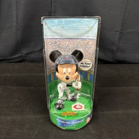 MLB Disney Bobble Head Clean Up Mickey NIB