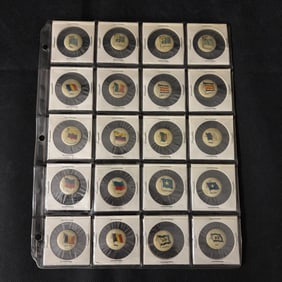 1890s Sweet Caporal Country Flag Pins