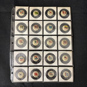 1890s Sweet Caporal Country Flag Pins