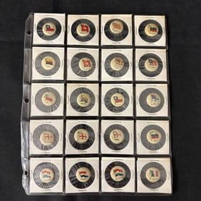 1890s Sweet Caporal Country Flag Pins