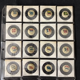 1890s Sweet Caporal Country Flag Pins