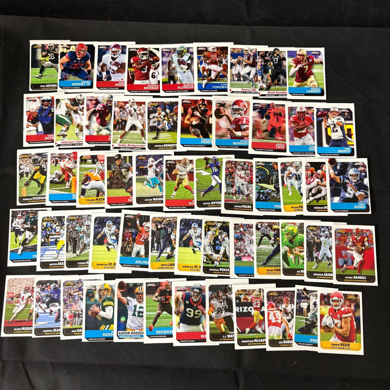 Group of Modern Football Cards: We ship in-house! We ship internationally. We also offer pick up and we offer a discount for cash payments. Please look at pictures carefully to determine what you believe are the condition of each lo
