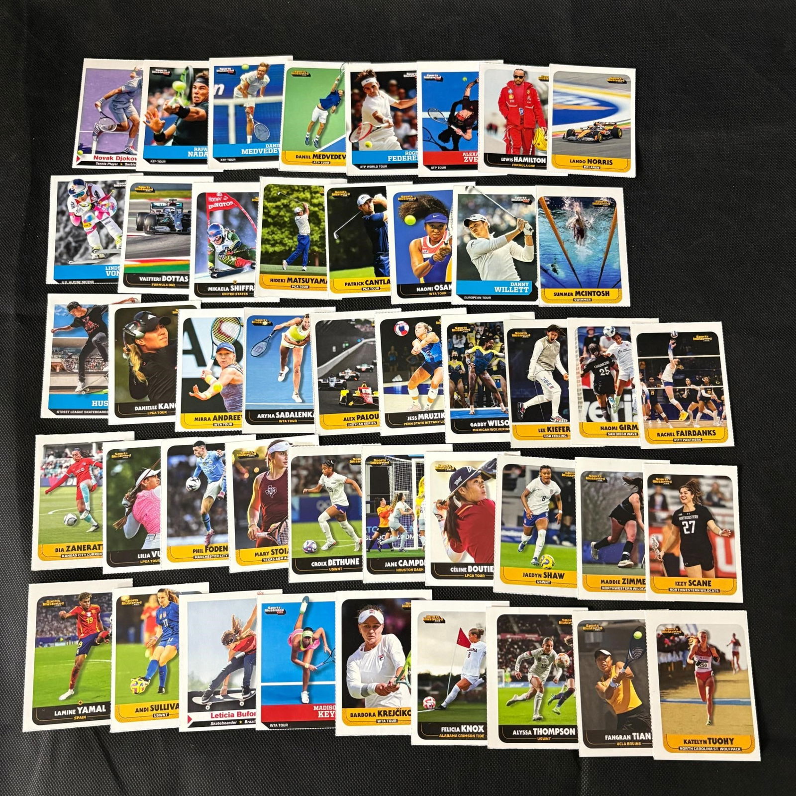 Group of Modern Sportcards w/ Sports Illustrated: We ship in-house! We ship internationally. We also offer pick up and we offer a discount for cash payments. Please look at pictures carefully to determine what you believe are the condition of each lo
