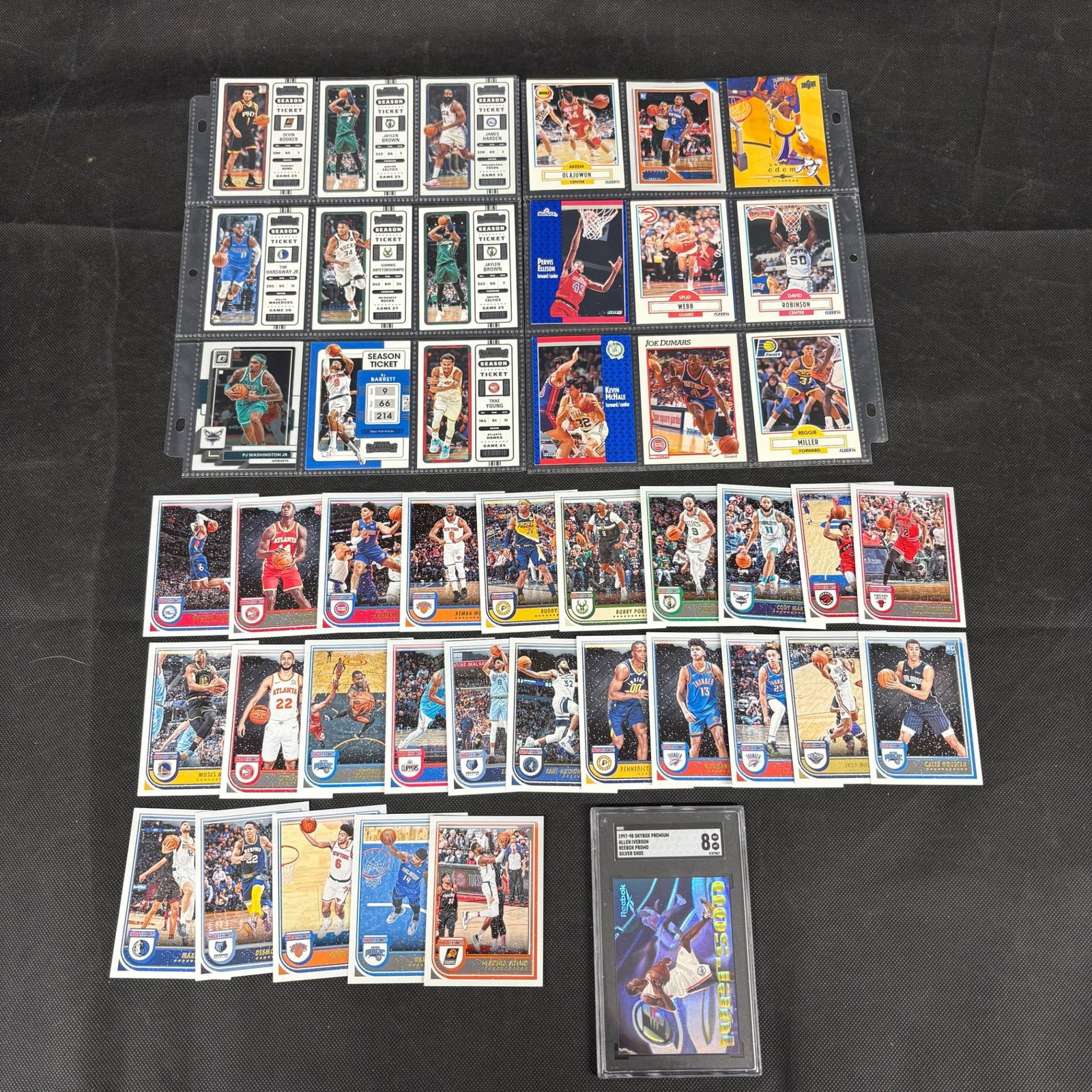 Modern Basketball Card lot, SGC 8 Allen Iverson: SGC 8 Allen Iverson Rebock Promo Silver Shoe Basketball Card. We ship in-house! We ship internationally. We also offer pick up and we offer a discount for cash payments. Please look at pictures carefu