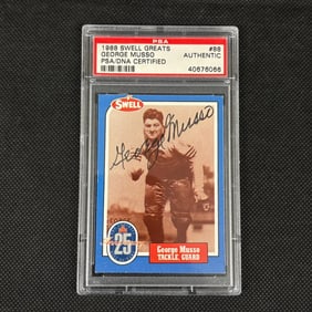 PSA/DNA George Musso Autograph Football Card