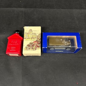 Avon Fire Alarm Bottle, Tin Tin Car