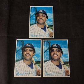 LOT OF 3 1980 TOPPS SUPER REGGIE JACKSON CARDS