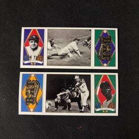 BAT CARDS HOF BABE RUTH & HANK AARON