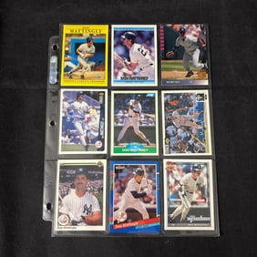 SHEET OF 9 DON MATTINGLY CARDS