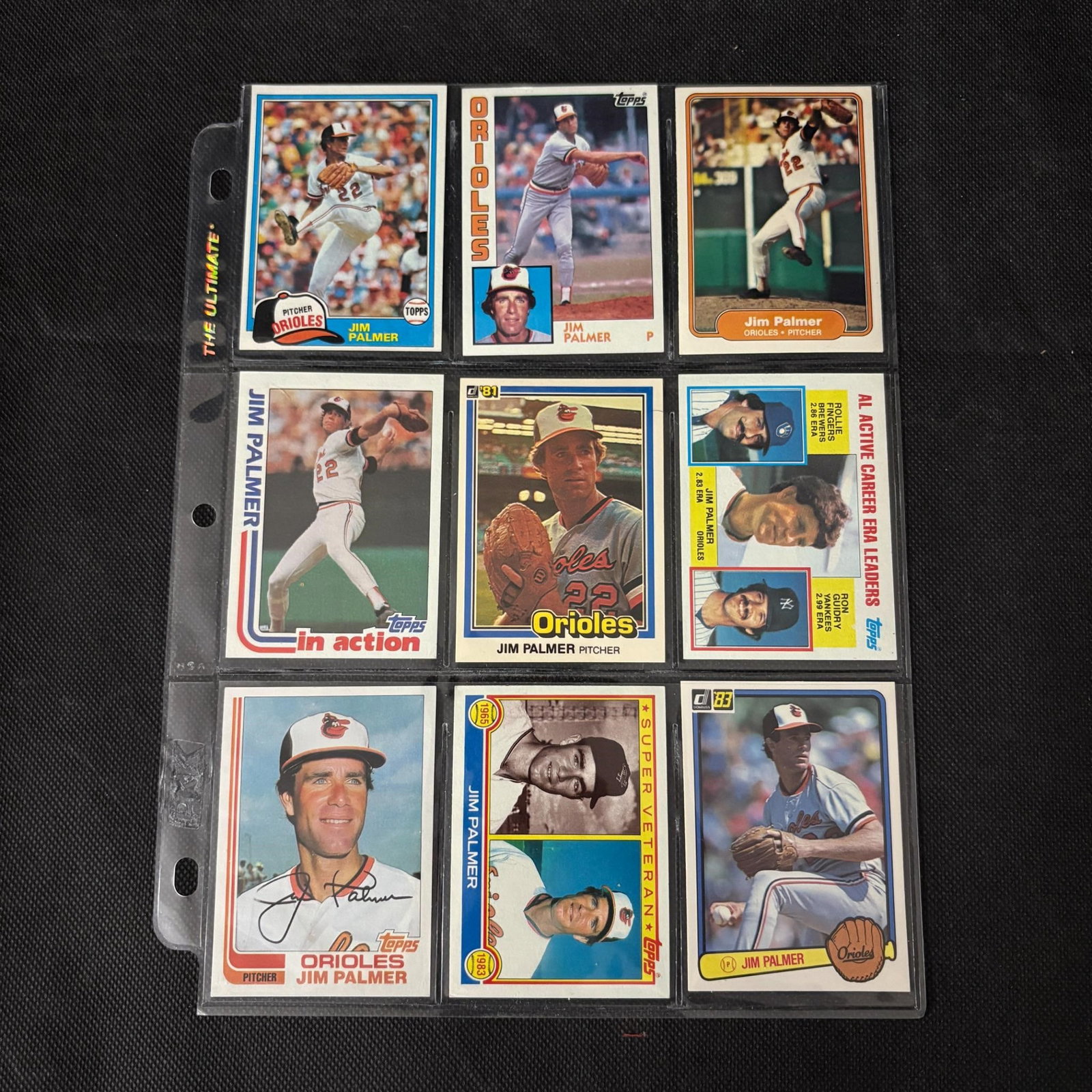 SHEET OF 9 HOF JIM PALMER CARDS: We ship in-house! We ship internationally. We also offer pick up and we offer a discount for cash payments. Please look at pictures carefully to determine what you believe are the condition of each lo