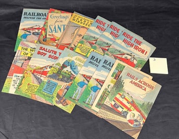 A Collection of Association of American Railroads Comic Books, featuring Bill Bunce, circa