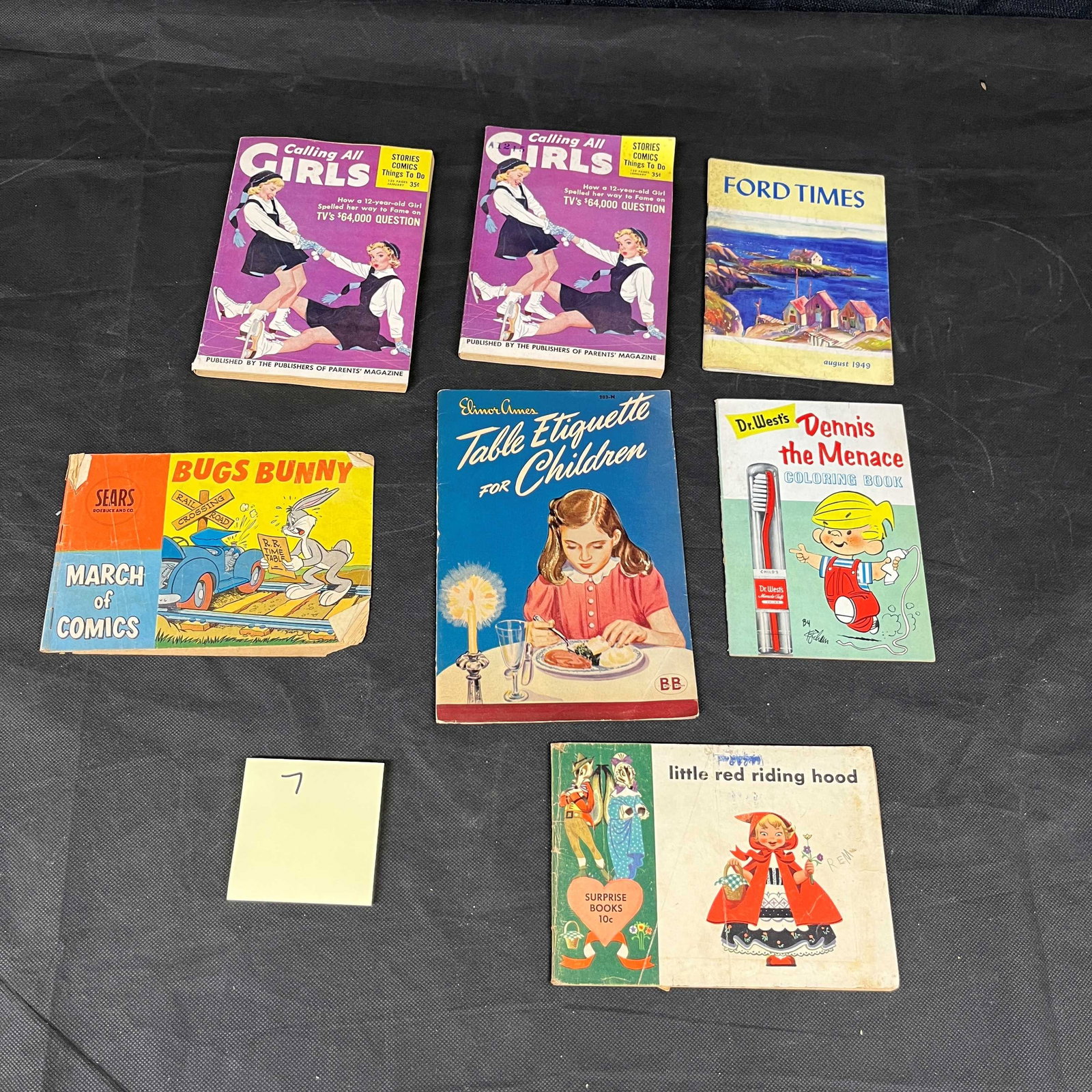 A Collection of Mid-20th Century Vintage Children's Magazines, Comic Books, and Ephemera (1 of 1)