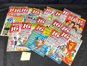 A Collection of Approximately Two Dozen 16 Magazine Issues, Primarily Mid-1960s