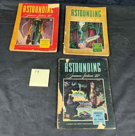 Three Astounding Science Fiction Pulp Magazines, 1942