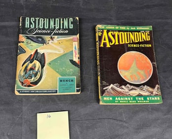 Two Astounding Science Fiction Pulp Magazines, June 1938 and July 1943