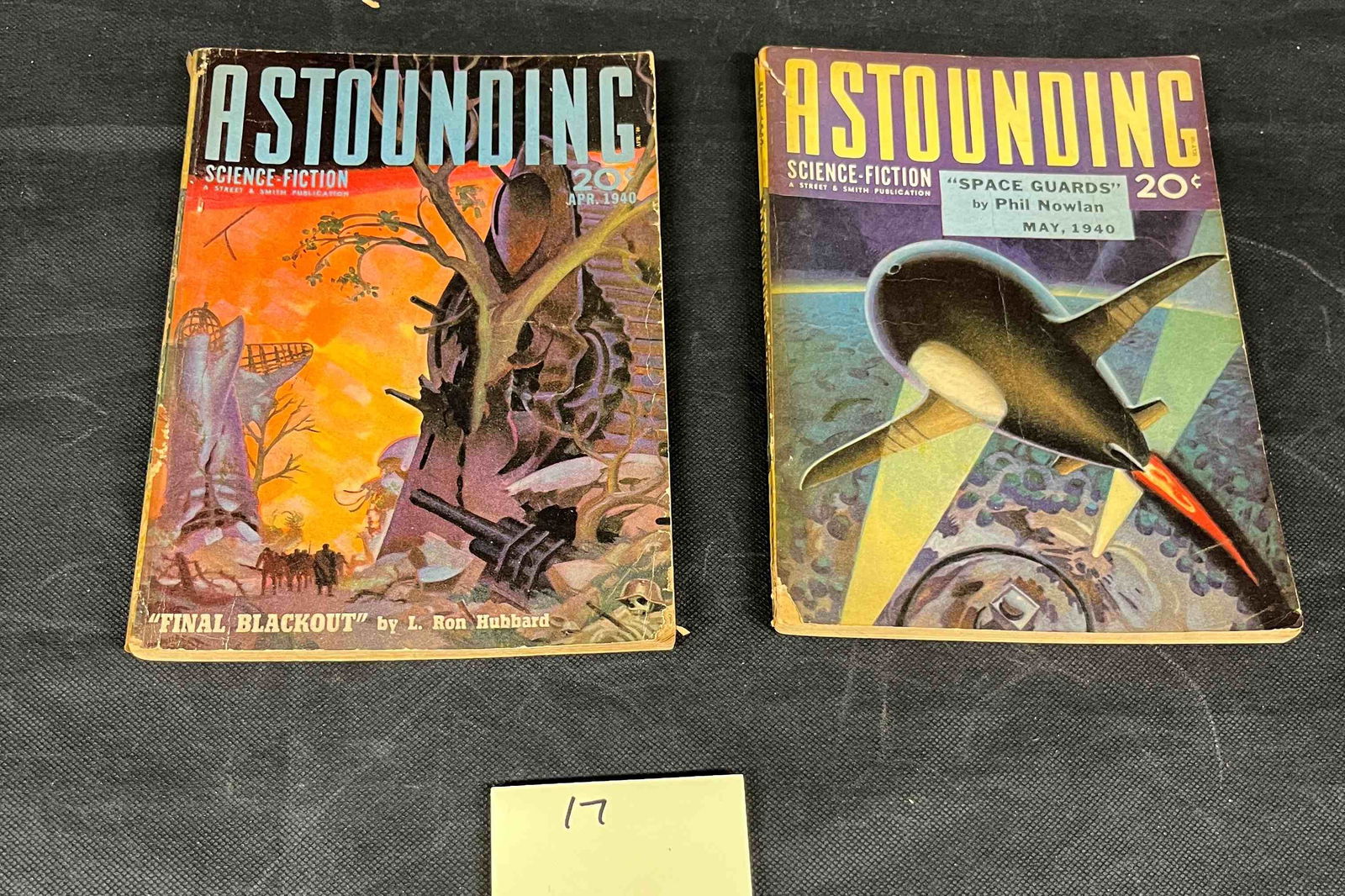 A Pair of Astounding Science-Fiction Pulp Magazines by Street & Smith, April and May 1940 (1 of 2)