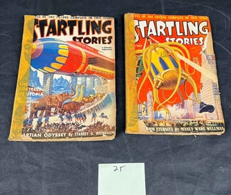 A Pair of Startling Stories Pulp Science Fiction Magazines, November and July 1939
